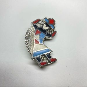 Zuni Rainbow Man Bolo Tie